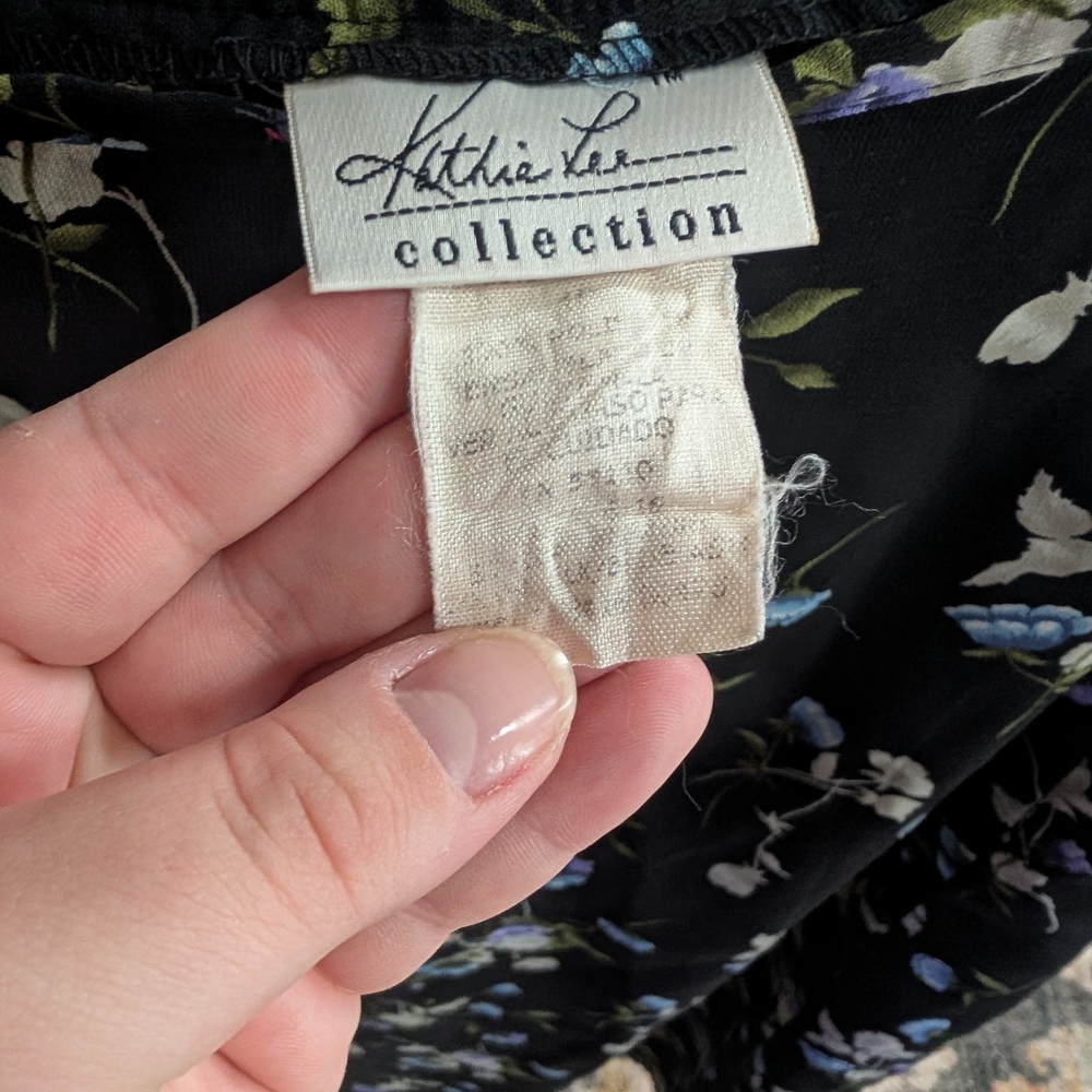 Kathie Lee Collection Vintage Floral Skirt - Picture 2 of 3